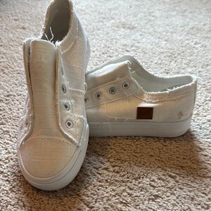 Stylish White Slip On Shoes